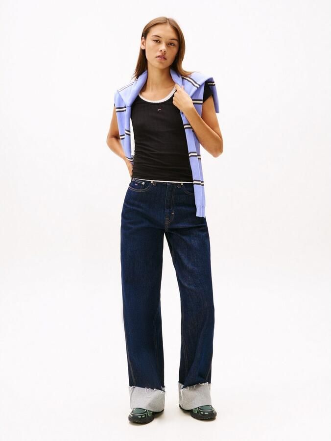 TOMMY JEANS Shirt met korte mouwen TJW SLIM IRREGULAR RIB SS - Foto 3