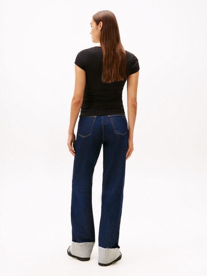 TOMMY JEANS Shirt met korte mouwen TJW SLIM IRREGULAR RIB SS - Foto 4