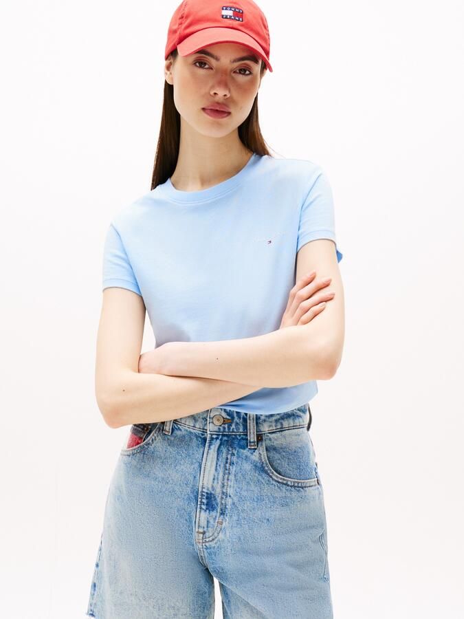 TOMMY JEANS Shirt met korte mouwen TJW SLIM LINEAR SS TEE EXT - Foto 4