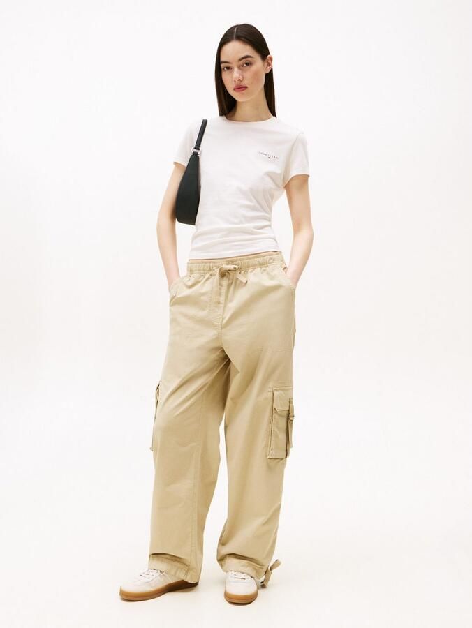 TOMMY JEANS Shirt met korte mouwen TJW SLIM LINEAR SS TEE EXT