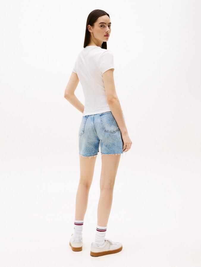 TOMMY JEANS Shirt met korte mouwen TJW SLIM LOGO 2 POINTELLE TEE - Foto 4