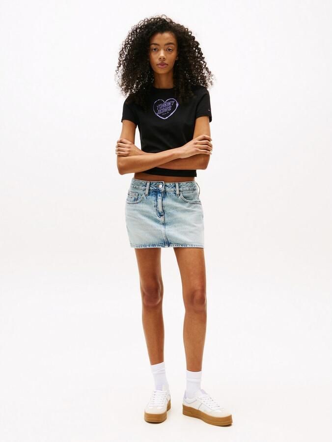 TOMMY JEANS Shirt met korte mouwen TJW SLIM SH HEART TEE