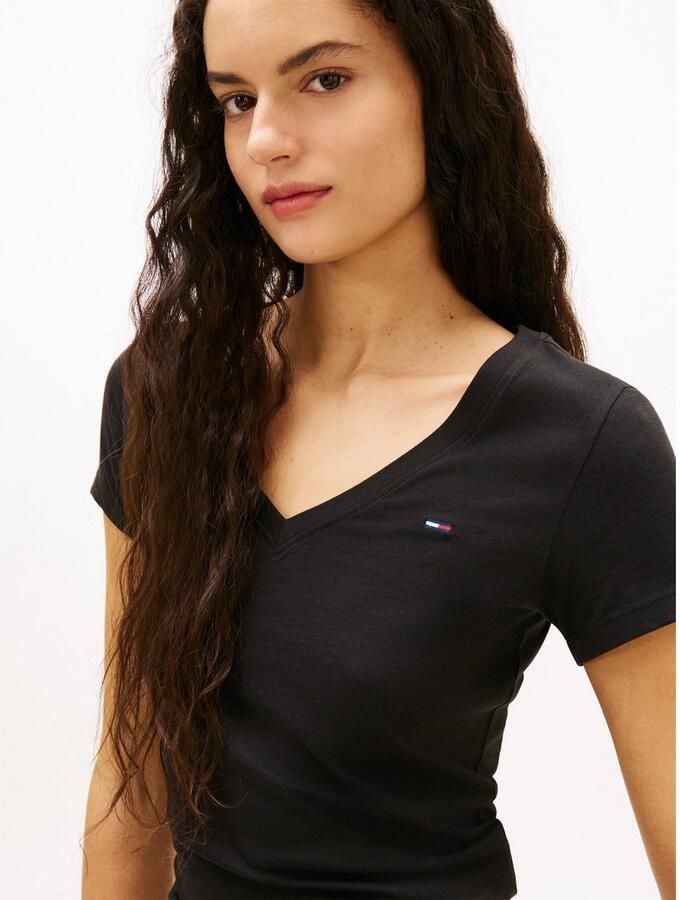 TOMMY JEANS Shirt met korte mouwen TJW SLIM V-NECK TEE - Foto 2