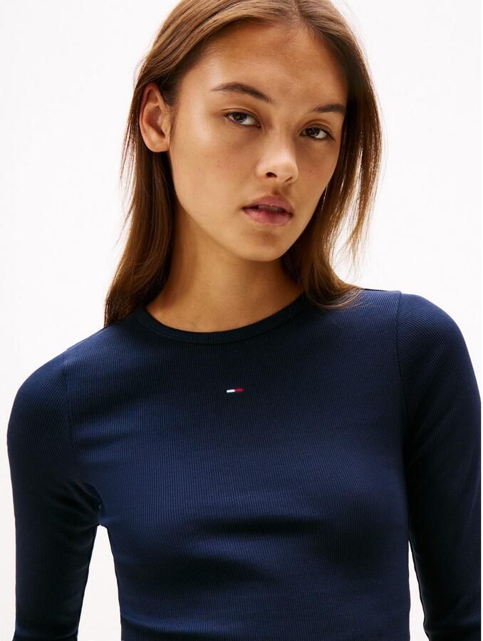 TOMMY JEANS Shirt met lange mouwen TJW 2PACK SLIM ESSENTIAL RIB LS (2-delig Set van 2)