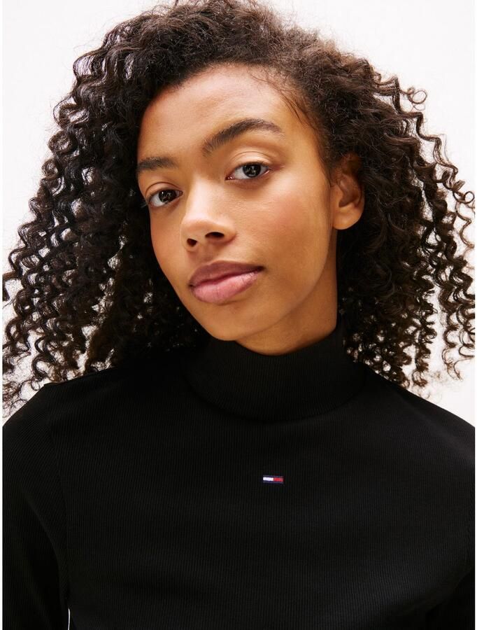 TOMMY JEANS Shirt met lange mouwen TJW ESSENTIAL MOCK NECK