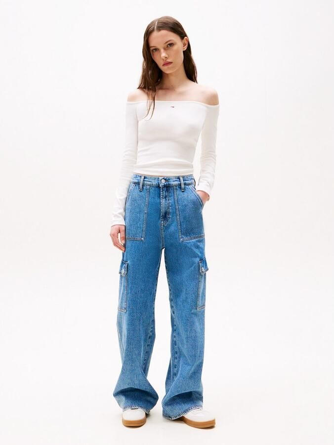 TOMMY JEANS Shirt met lange mouwen TJW SLIM ESSENTIAL BOAT NECK LS - Foto 2