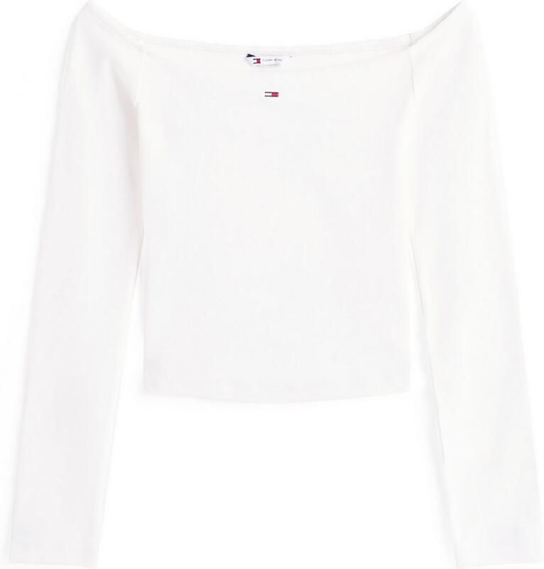 TOMMY JEANS Shirt met lange mouwen TJW SLIM ESSENTIAL BOAT NECK LS