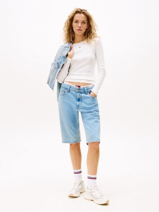 TOMMY JEANS Shirt met lange mouwen TJW SLIM ESSENTIAL RIB LS - Foto 4