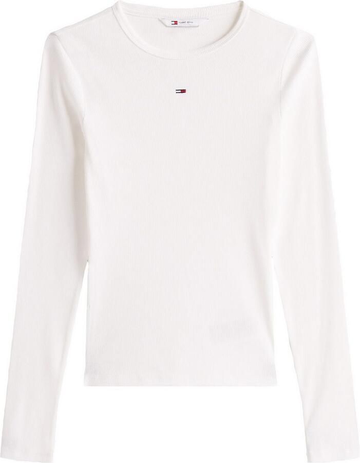 TOMMY JEANS Shirt met lange mouwen TJW SLIM ESSENTIAL RIB LS