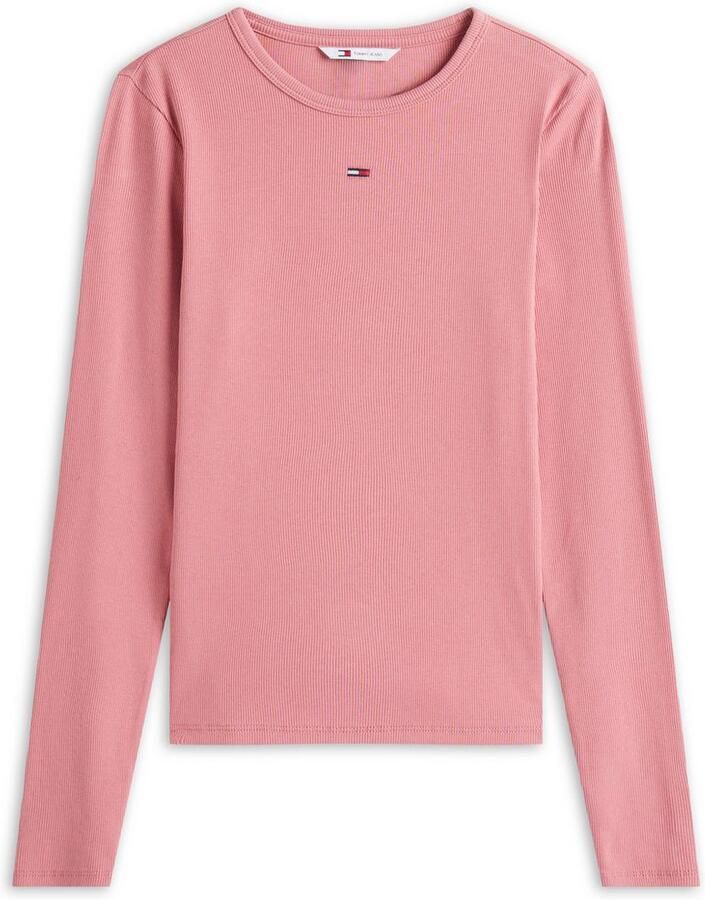 TOMMY JEANS Shirt met lange mouwen TJW SLIM ESSENTIAL RIB LS