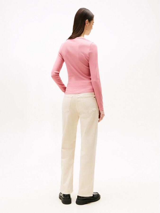 TOMMY JEANS Shirt met lange mouwen TJW SLIM ESSENTIAL RIB LS - Foto 3