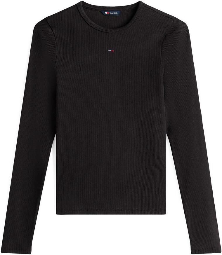 Tommy Jeans Slim fit shirt met lange mouwen en logostitching