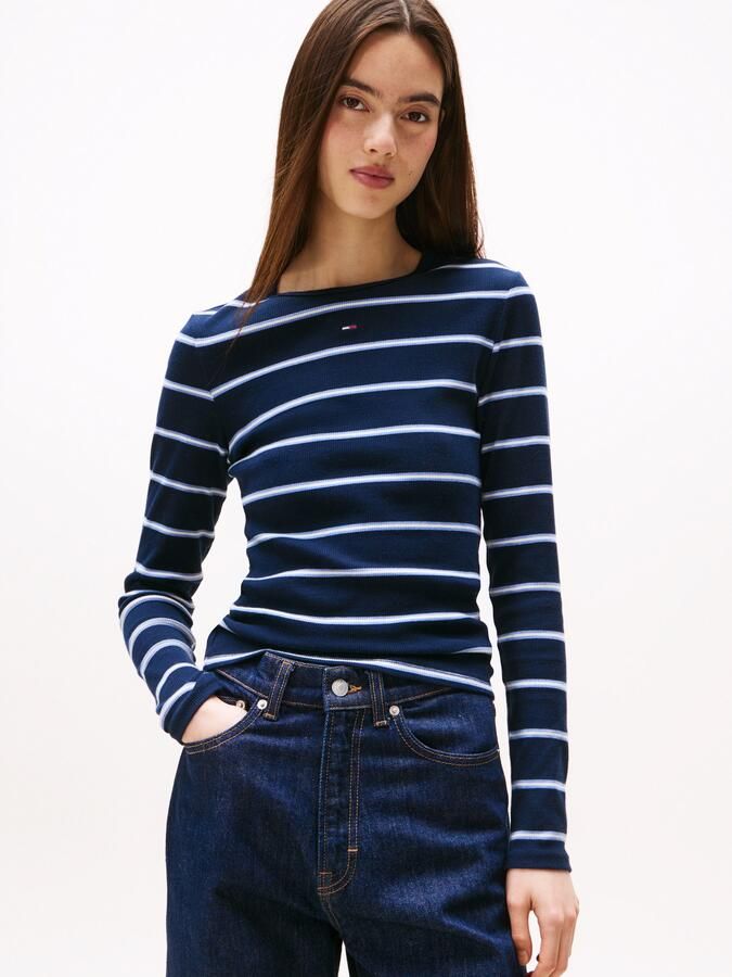 TOMMY JEANS Shirt met lange mouwen TJW SLIM ESSENTIAL RIB LS - Foto 5