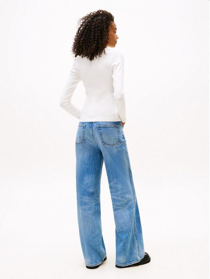 TOMMY JEANS Shirt met lange mouwen TJW SLIM ESSENTIAL RIB V LS - Foto 2