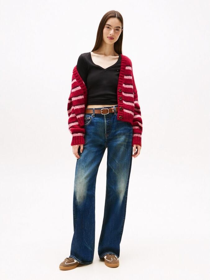 Tommy Jeans Slim fit shirt met lange mouwen en logostitching model 'ESSENTIAL' - Foto 2