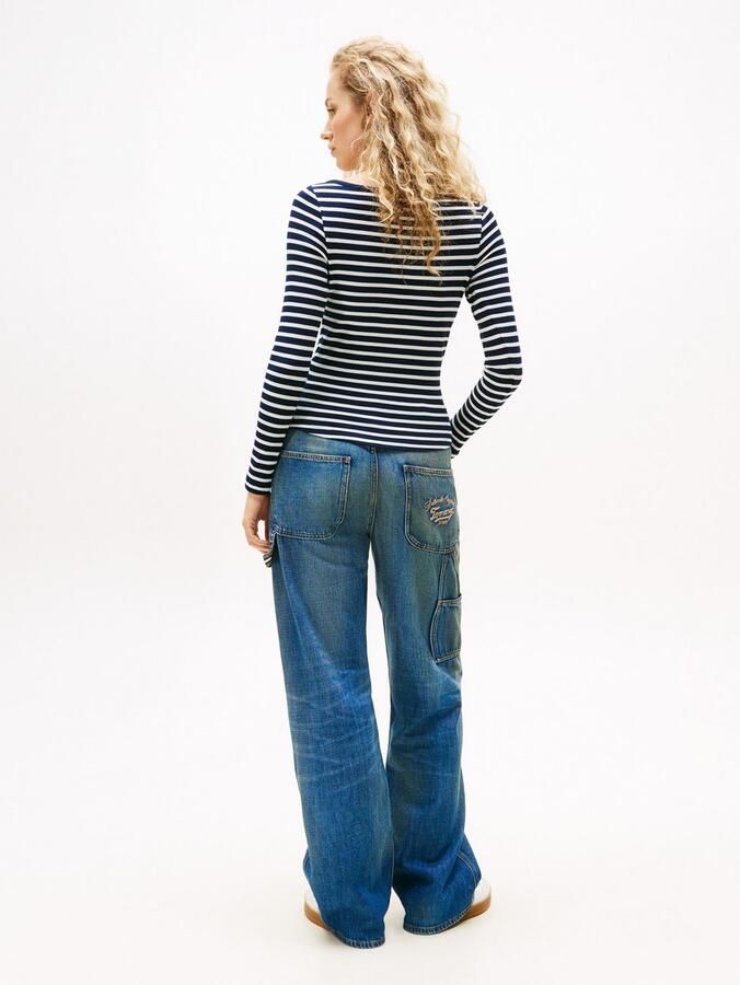 TOMMY JEANS Shirt met lange mouwen TJW SLIM HENLEY WAFFLE LS - Foto 3