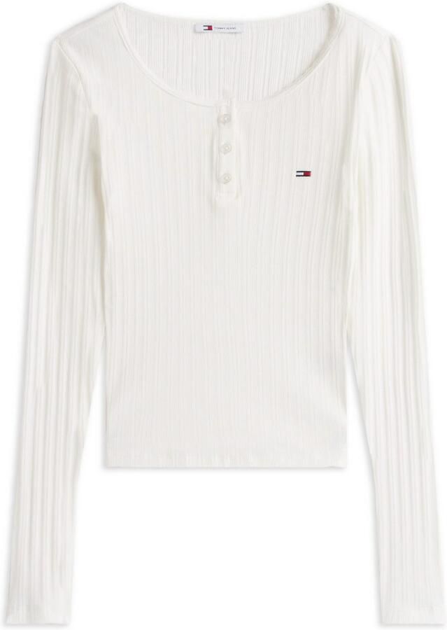 TOMMY JEANS Shirt met lange mouwen TJW SLIM SH IRREGULAR RIB LS - Foto 4