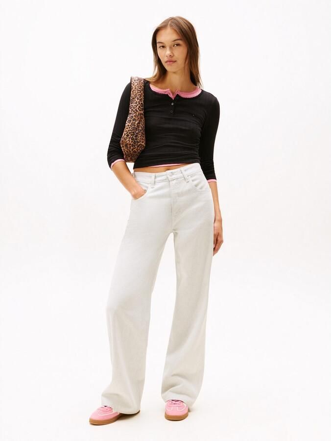 TOMMY JEANS Shirt met lange mouwen TJW SLIM SH IRREGULAR RIB LS - Foto 2