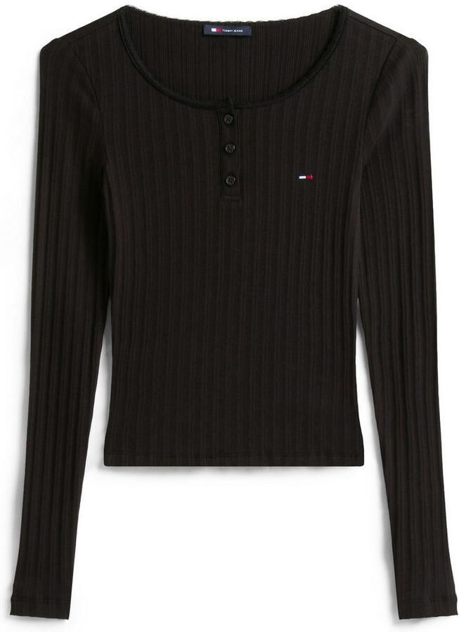 TOMMY JEANS Shirt met lange mouwen TJW SLIM SH IRREGULAR RIB LS - Foto 4