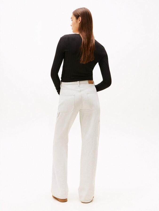 TOMMY JEANS Shirt met lange mouwen TJW SLIM SH IRREGULAR RIB LS - Foto 3