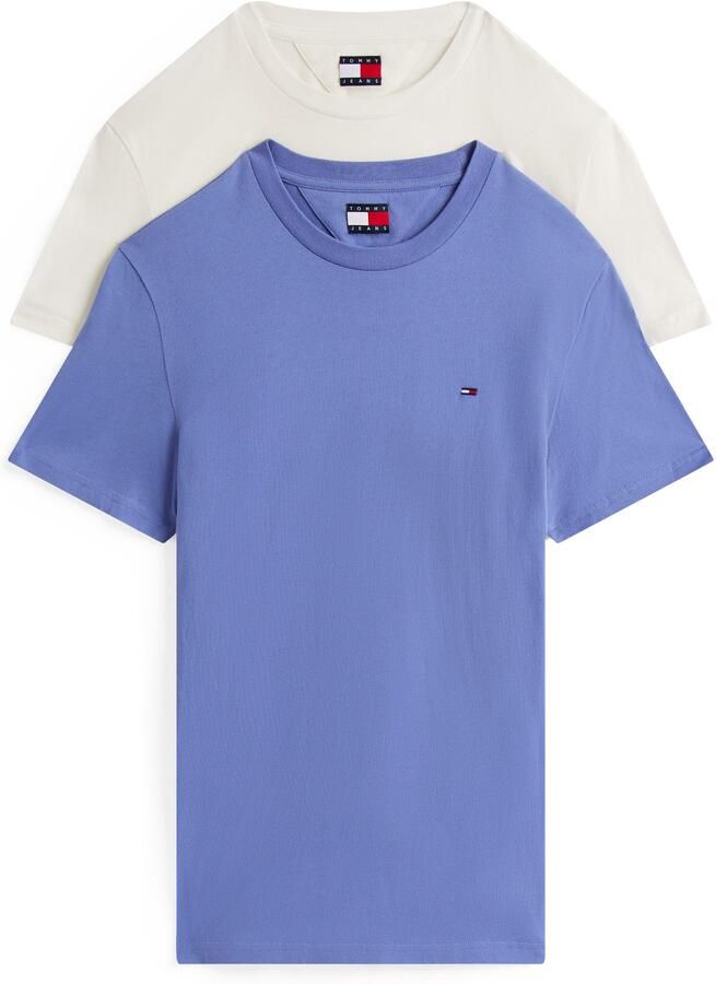 TOMMY JEANS Shirt met ronde hals TJM XSLIM 2PACK JERSEY TEE EXT (Set van 2) - Foto 6