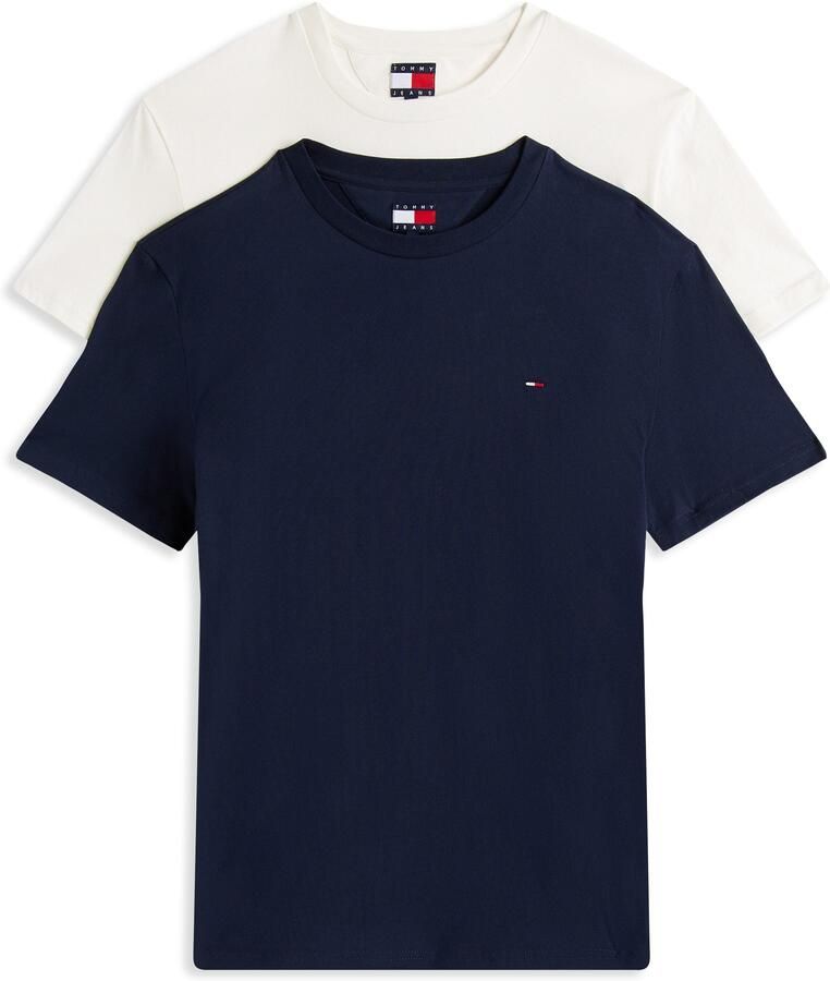 TOMMY JEANS Shirt met ronde hals TJM XSLIM 2PACK JERSEY TEE EXT (Set van 2) - Foto 3
