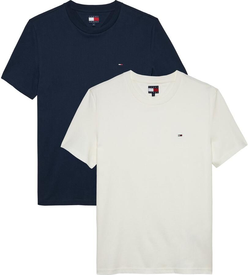 TOMMY JEANS Shirt met ronde hals TJM XSLIM 2PACK JERSEY TEE EXT (Set van 2) - Foto 2