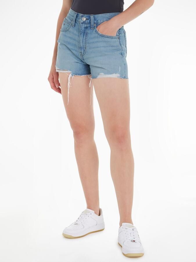 TOMMY JEANS Short HOT PANT BH0015 met heavy destroyed effecten aan de zoom - Foto 5
