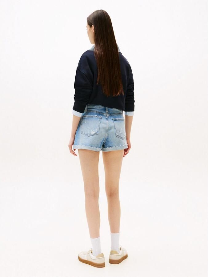 TOMMY JEANS short HOT PANT CBF CI8010 met destroyed-effect - Foto 3