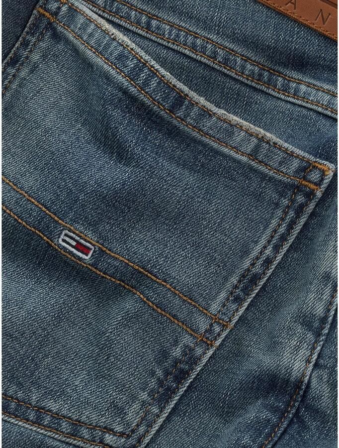 Tommy Jeans Slim fit korte jeans van katoenmix model 'RONNIE'