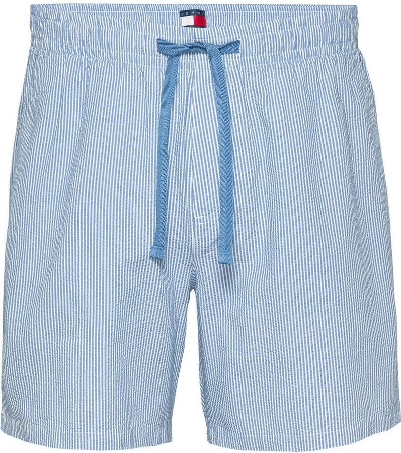 TOMMY JEANS Heren Broeken Tjm Seersucker Stp Beach Short Lichtblauw - Foto 5