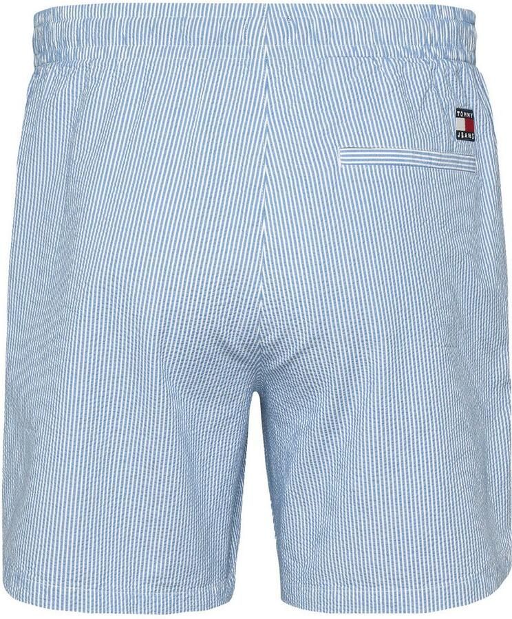 TOMMY JEANS Heren Broeken Tjm Seersucker Stp Beach Short Lichtblauw - Foto 6