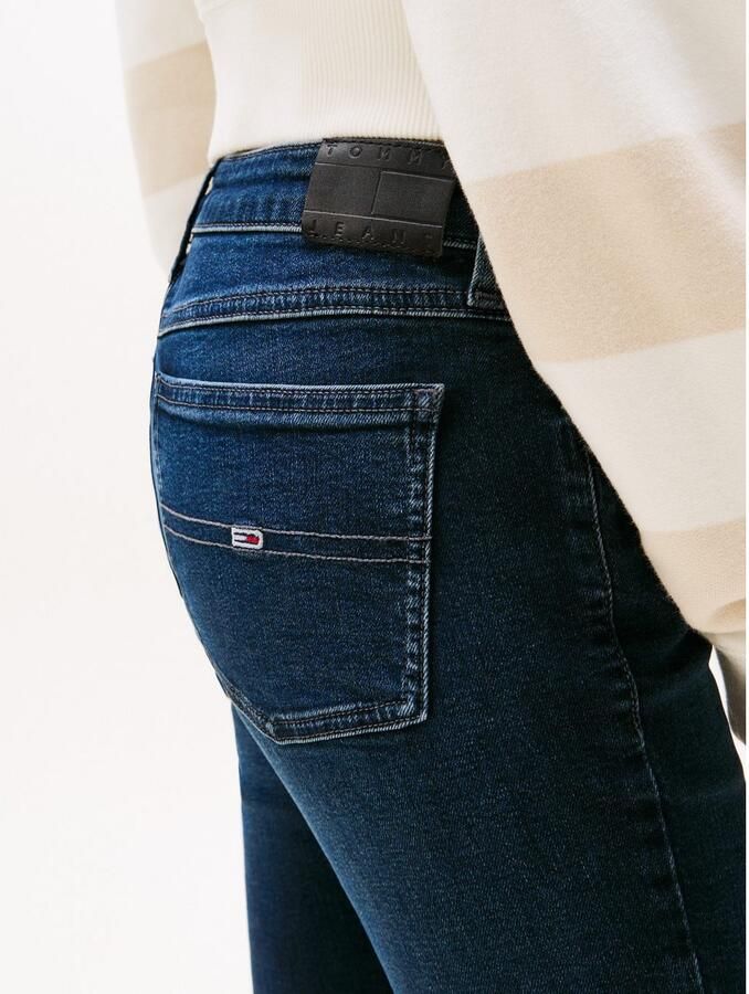TOMMY JEANS Skinny fit jeans LW SKN CH12 met logo-badge logoborduring