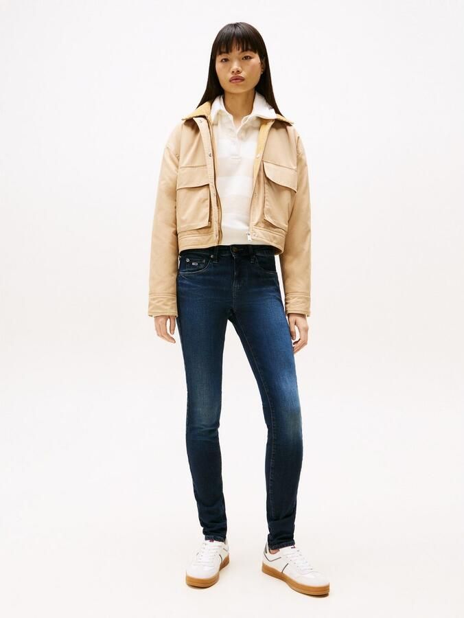 TOMMY JEANS Skinny fit jeans LW SKN CH12 met logo-badge logoborduring - Foto 2