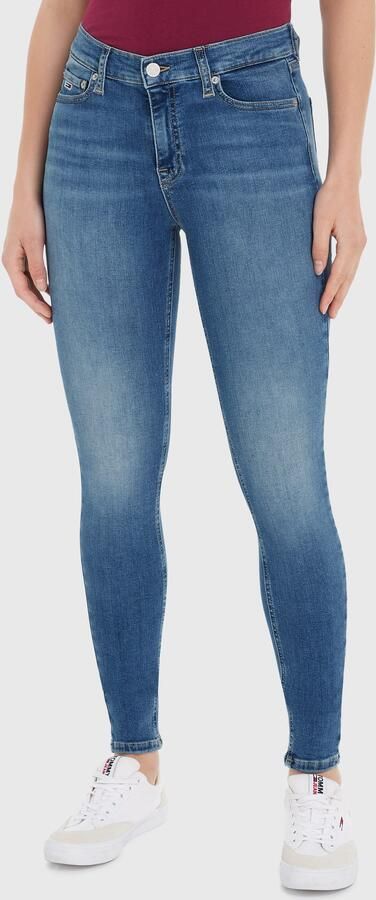 TOMMY JEANS Skinny fit Jeans SYLVIA HR SSKN CG4 met logo badge en label vlaggen - Foto 9