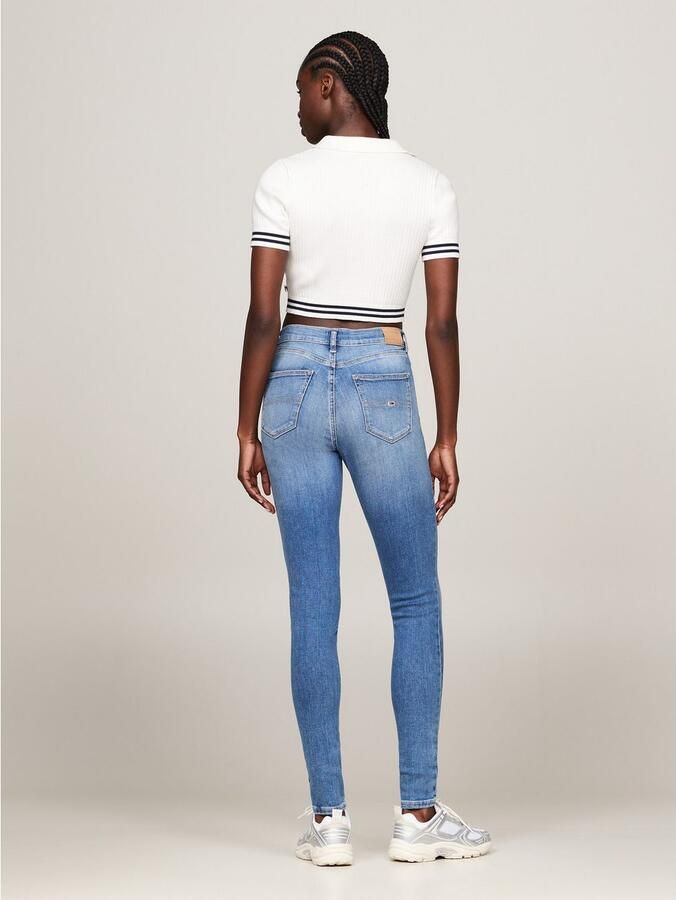 TOMMY JEANS Skinny fit Jeans SYLVIA HR SSKN CG4 met logo badge en label vlaggen - Foto 5