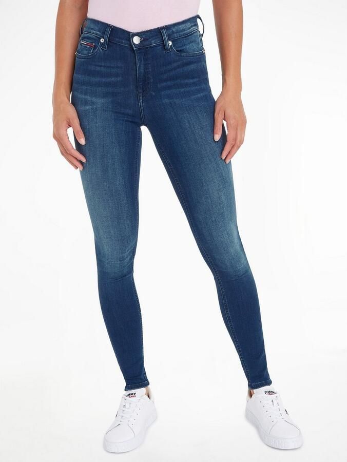 TOMMY JEANS Skinny fit jeans Nora Mid Rise Skinny Fit met -logobadge & borduursels - Foto 15