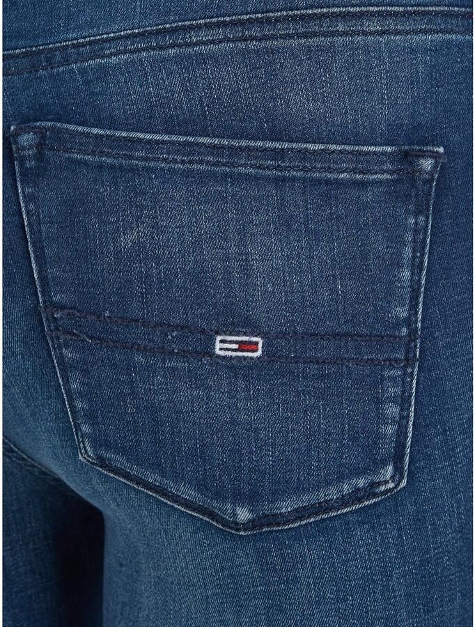 TOMMY JEANS Skinny fit jeans Nora Mid Rise Skinny Fit met -logobadge & borduursels