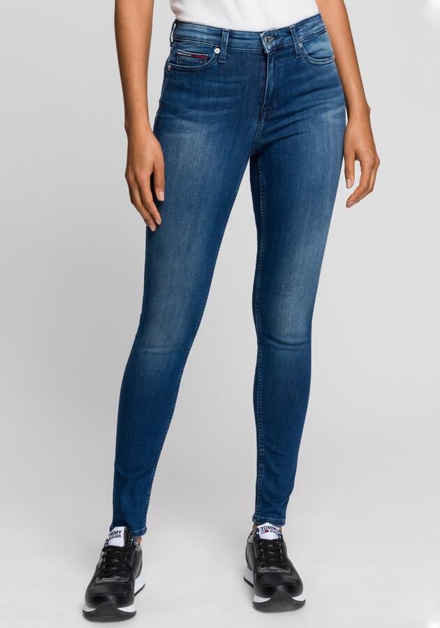 TOMMY JEANS Skinny fit jeans Nora Mid Rise Skinny Fit met -logobadge & borduursels - Foto 10