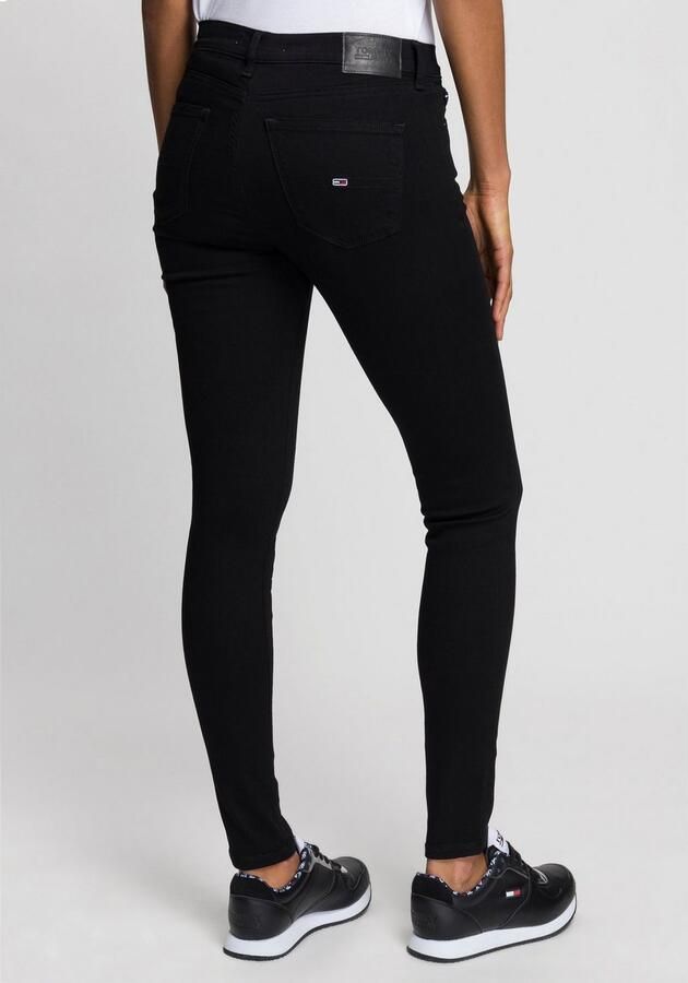 TOMMY JEANS Skinny fit jeans Nora Mid Rise Skinny Fit met -logobadge & borduursels - Foto 8
