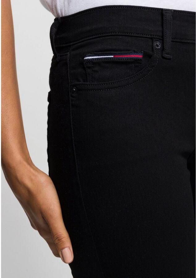 TOMMY JEANS Skinny fit jeans Nora Mid Rise Skinny Fit met -logobadge & borduursels - Foto 6