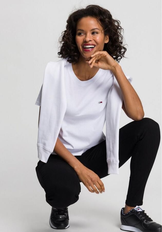 TOMMY JEANS Skinny fit jeans Nora Mid Rise Skinny Fit met -logobadge & borduursels - Foto 7