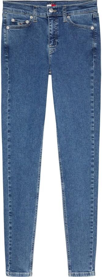 TOMMY JEANS Skinny fit jeans Nora Mid Rise Skinny Fit met wasbeurt met logo-badge - Foto 7