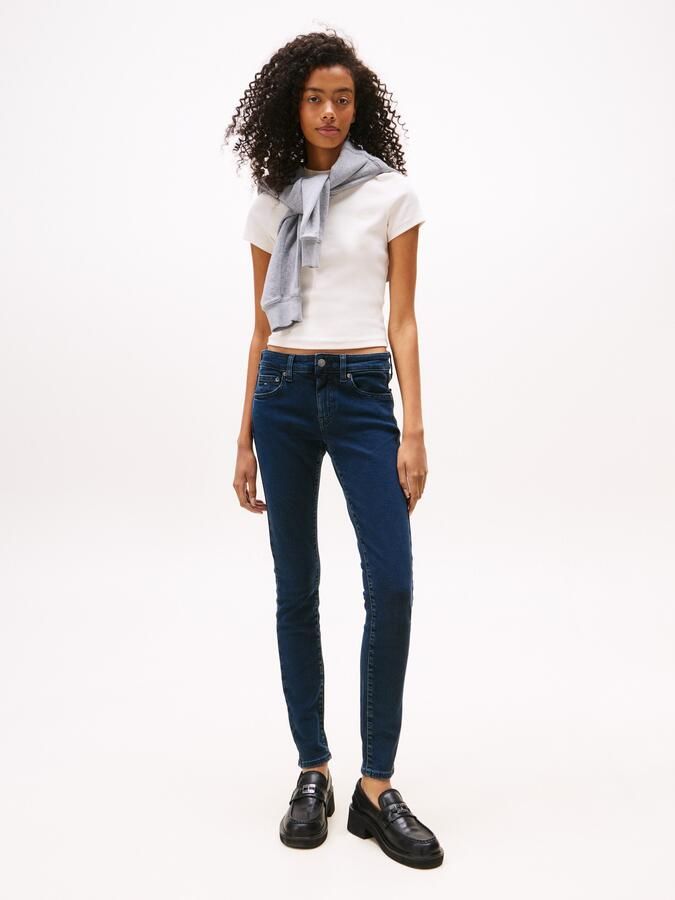 TOMMY JEANS Skinny fit jeans SOPHIE LW SKN met logo-badge in enkel-lengte