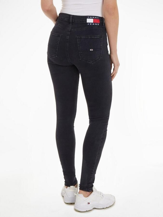 TOMMY JEANS Skinny fit Jeans SYLVIA HR SSKN CG4 met logo badge en label vlaggen - Foto 9