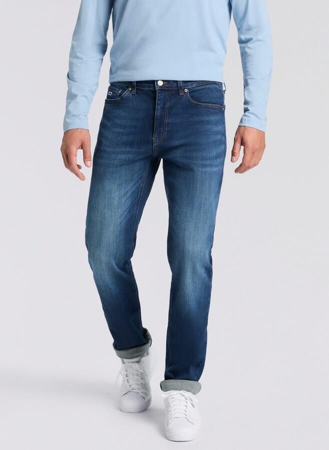 TOMMY JEANS Slim fit jeans AUSTIN SLIM TAPERED naar de enkel toe smaller wordende jeans met gemiddelde taillehoogte
