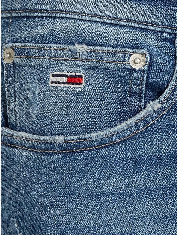 TOMMY JEANS Slim fit jeans Scanton Slim Denim Destroyed-effect verschillende wassingen
