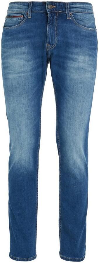 Tommy Jeans Slim fit jeans met labeldetails model 'SCANTON' - Foto 4