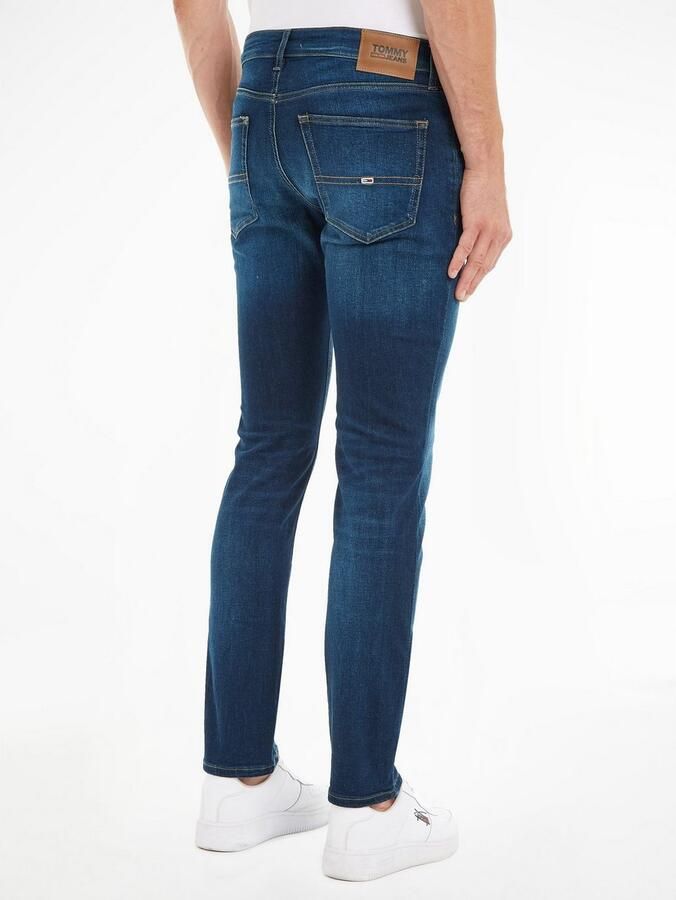 Tommy Jeans Slim fit jeans met labelstitching model 'SCANTON' - Foto 7