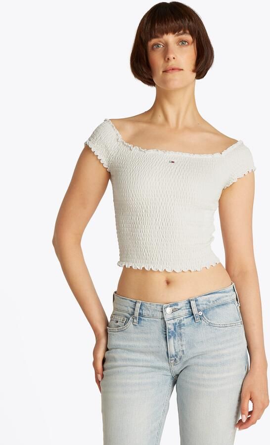 TOMMY JEANS Dames Tops & T-shirts Tjw Crp Smock Top Wit - Foto 10